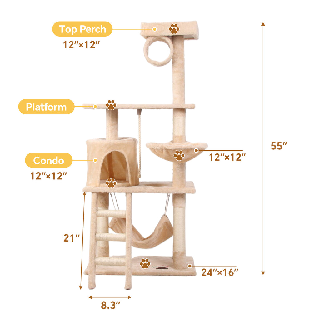 Ultimate Cat Climbing Frame Tower – Multi-Level Adventure & Cozy Perch