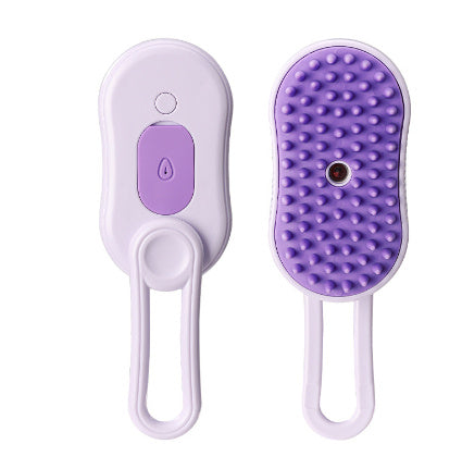 All-in-One Steam Pet Groomer – 3-in-1 Cat & Dog Brush with Spray & Massage