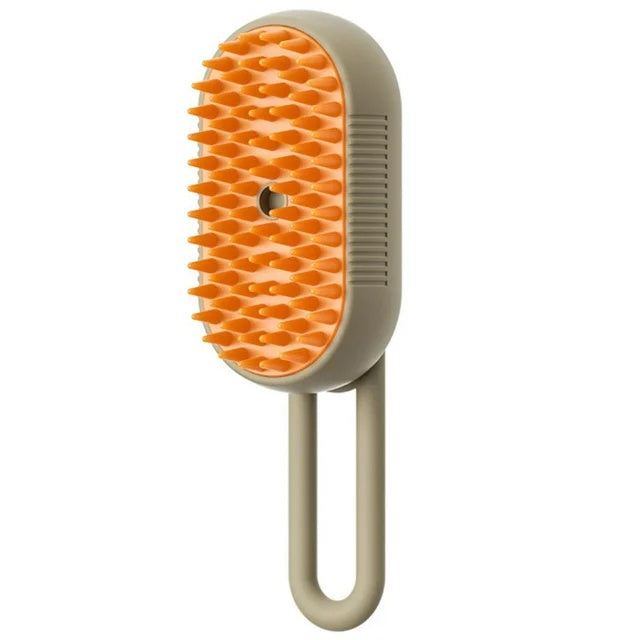 All-in-One Steam Pet Groomer – 3-in-1 Cat & Dog Brush with Spray & Massage