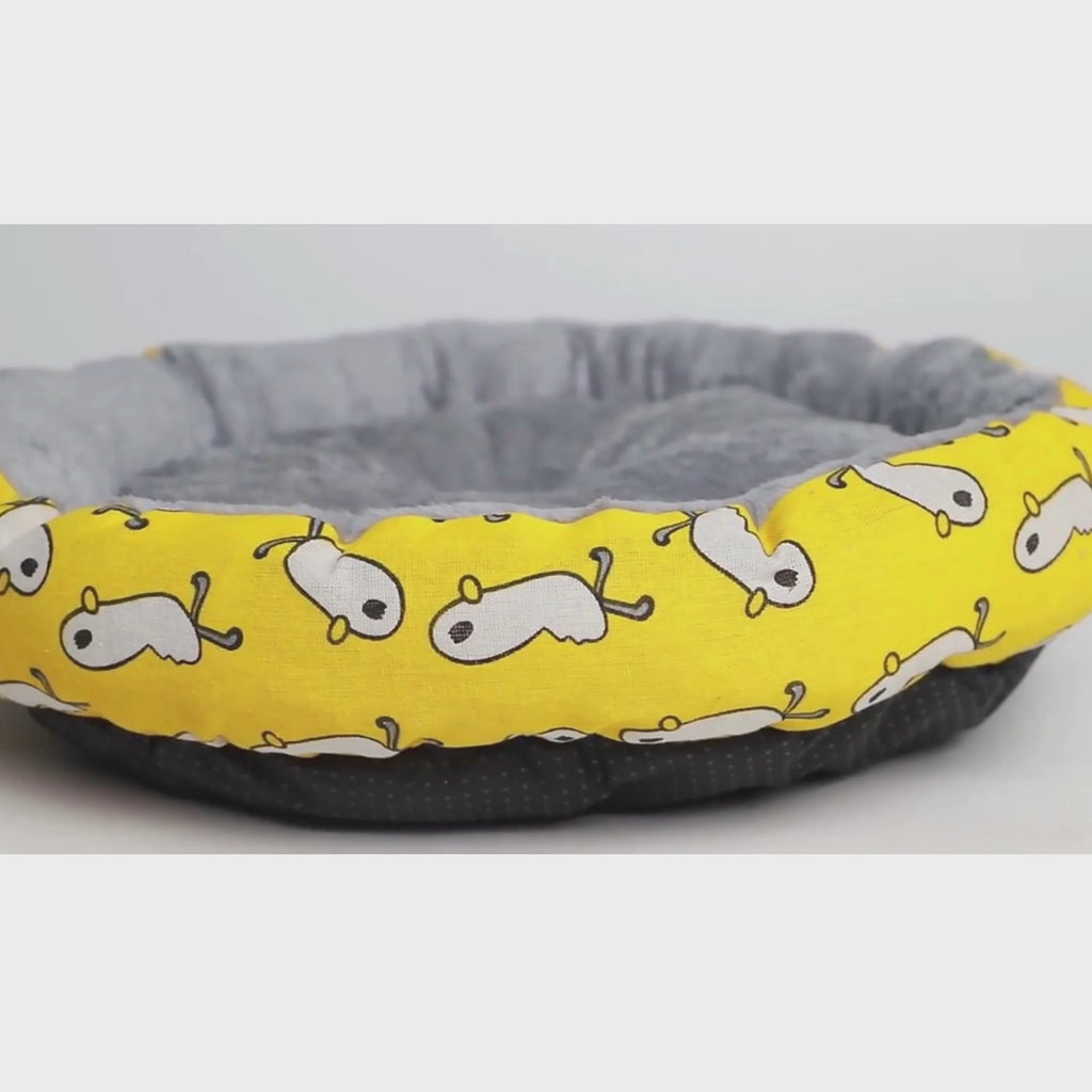 Cozy Round Cotton Pet Bed – Ultra Soft Cushion for Dogs & Cats